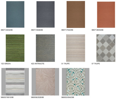 SITAP BRIGHTON — colour and design choices, labelled manufacturer photographs