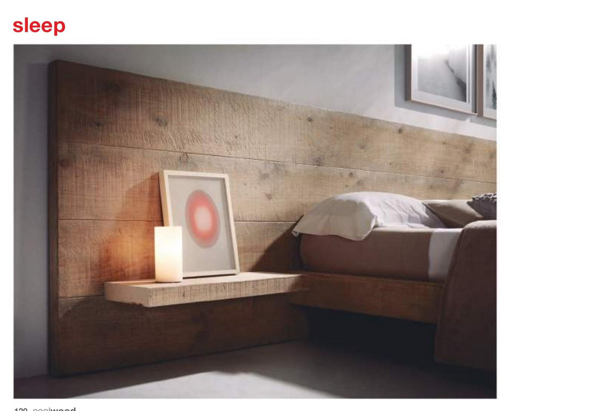 Sleep Headboard Shelf - Cool Wood