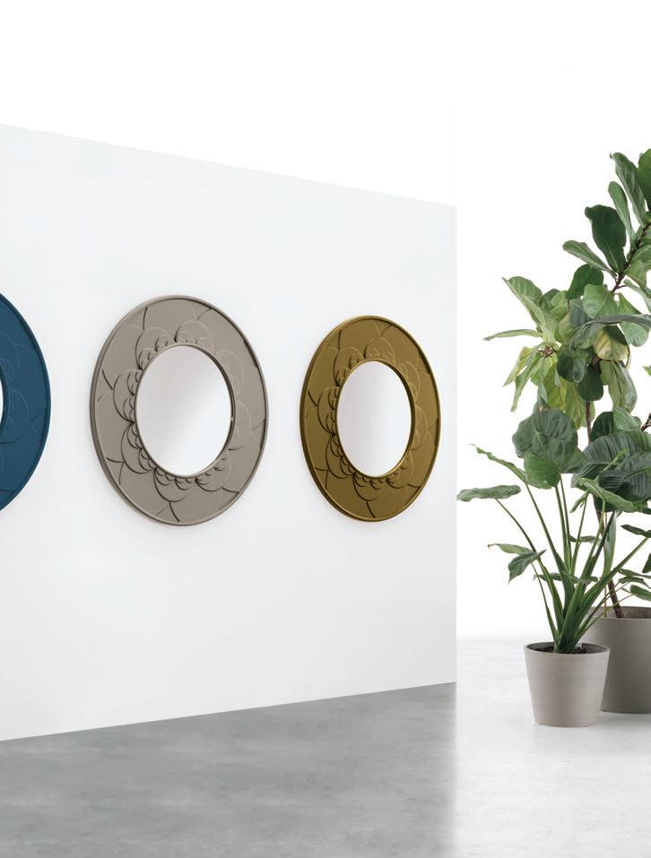 Target Point Flower mirrors with decorative polyurethane frames