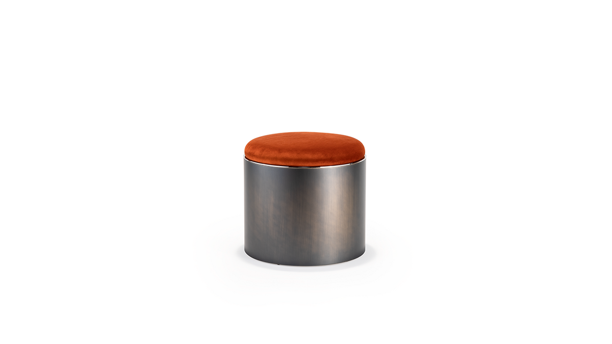 TAU 40 STEEL POUF — Reflex