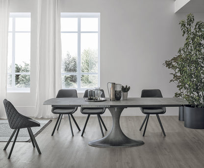 Target Point Dining Table Calice 160 — Rotating Extendable Barrel-shaped — product view 2