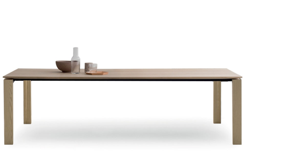 Devina Nais Extending Dining Table Vogue — manufacturer image, example finish and configuration