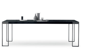 Devina Nais Dining Table Frame — manufacturer image, example finish and configuration