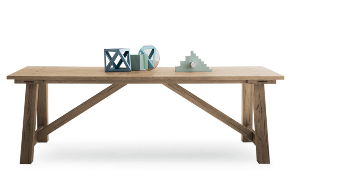 Devina Nais Dining Table Castle — manufacturer image, example finish and configuration