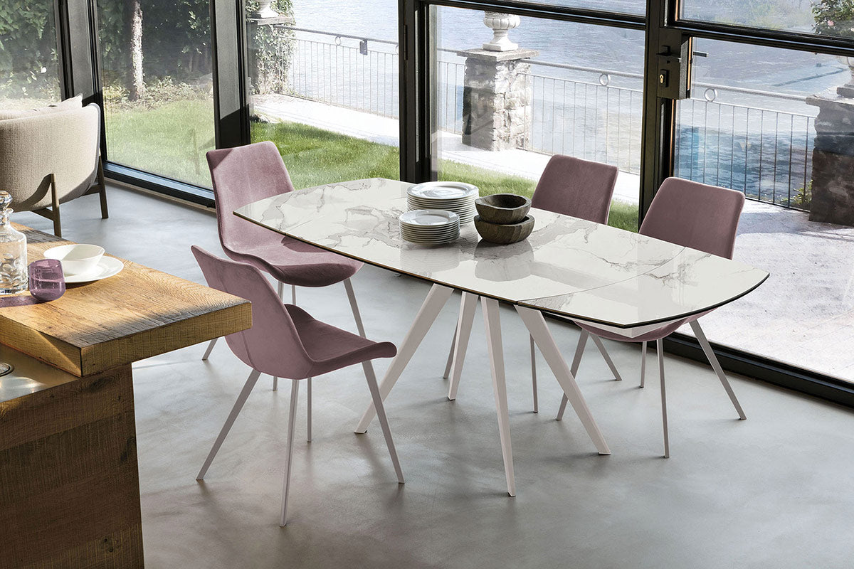 Target Point Dining Table Vortice 130 — Extendable Barrel-shaped — product view 5