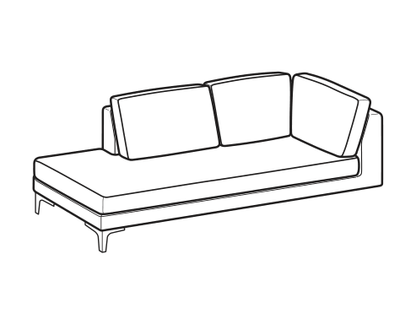 LeComfort Corner Sofa Element TECLA EASY – Lateral angular Left