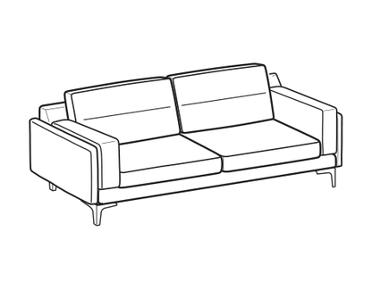 LeComfort Sofa TECLA MID – 2-seater sofa