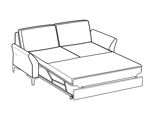 LeComfort Sofa THOAS EASY – 2-seater sofa