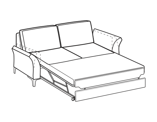 LeComfort Sofa THOAS EASY – 2-seater sofa