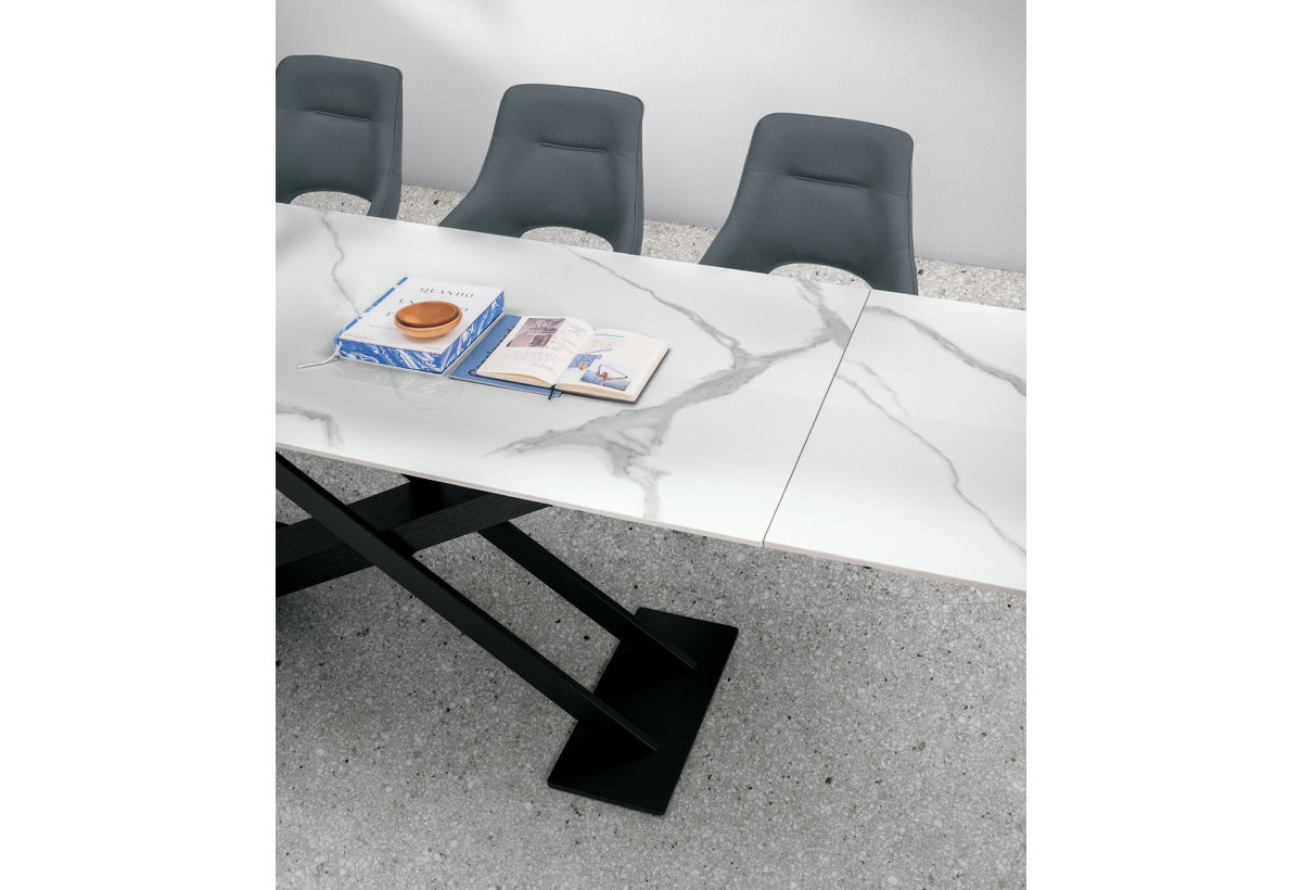 Target Point Dining Table Tolomeo 160 Gres Vetro — Extendable Rectangular — product view 4