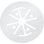 Trio 92479 white star mounting plate, diameter 120 mm