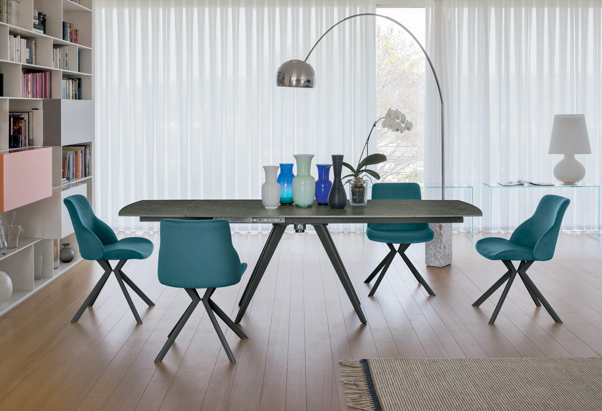 Target Point Dining Table Vortice 130 — Extendable Barrel-shaped — product view 3