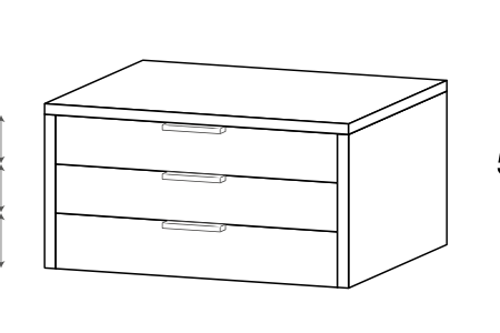 Zalf internal drawer units for wardrobes — official manufacturer technical illustration