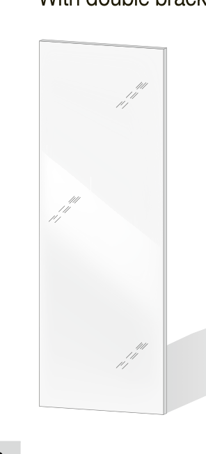 Zalf mirrors and clothes hanging rails — official manufacturer technical illustration