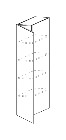 Zalf base units with protruding door — official manufacturer technical illustration