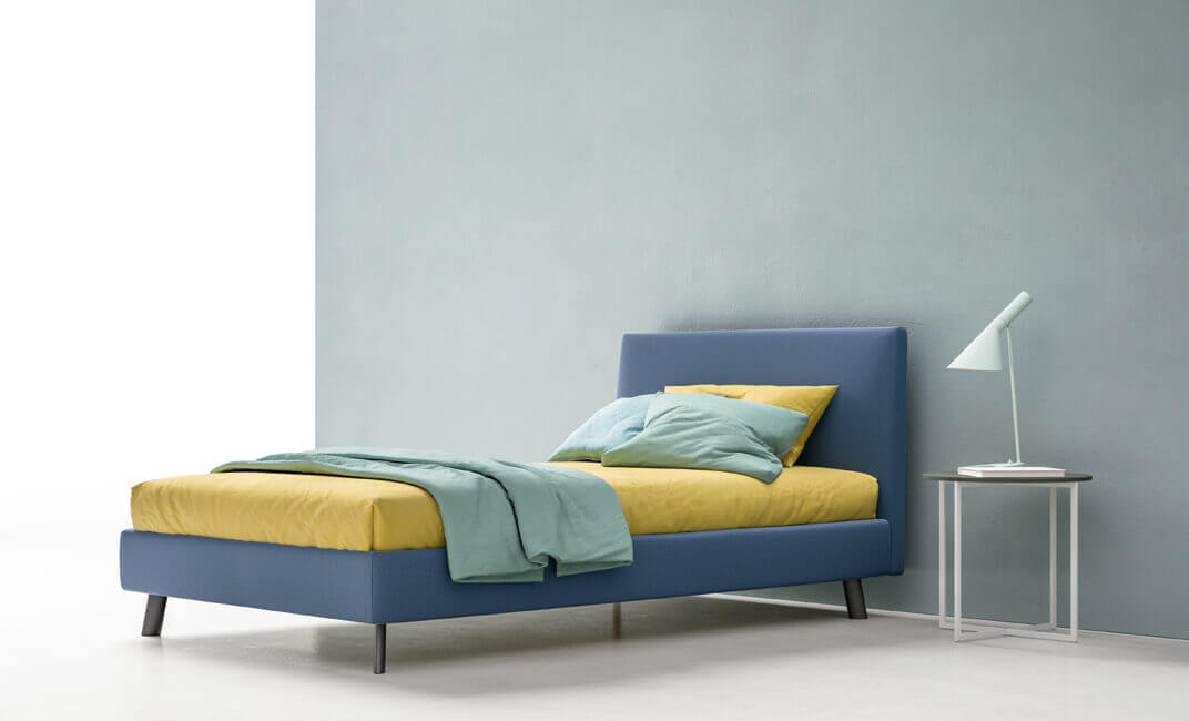 Zalf Luk Small upholstered bed — official manufacturer photograph