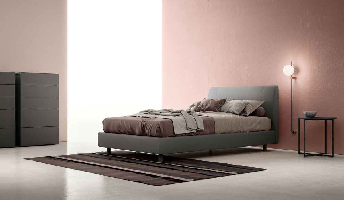 Zalf Spoon upholstered bed — official manufacturer photograph