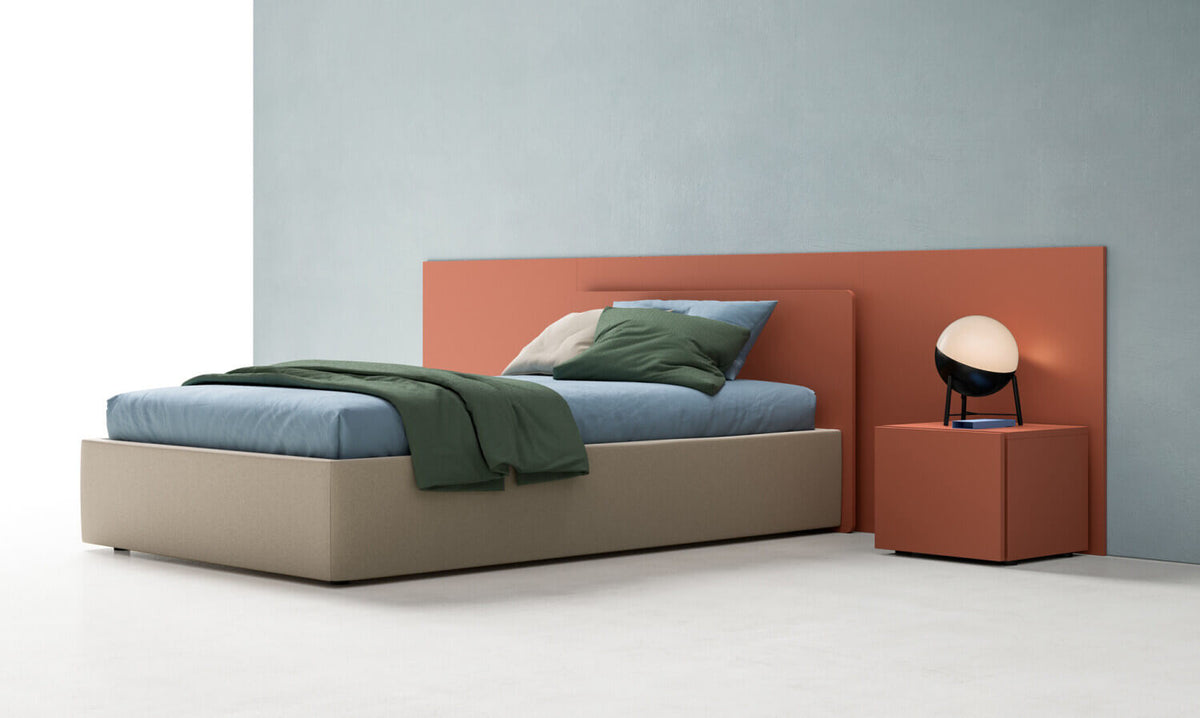 Zalf upholstered bed frame — official manufacturer photograph