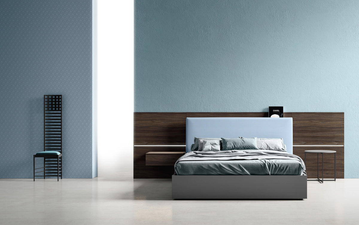 Zalf upholstered headboard panel — official manufacturer photograph