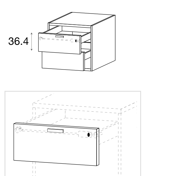 Zalf office filing unit — official manufacturer technical illustration