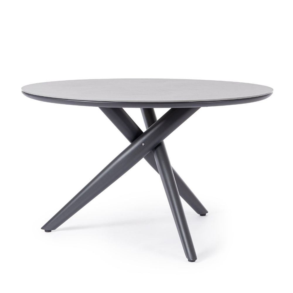 Bizzotto - Outdoor Round Table Julian Anthracite D120