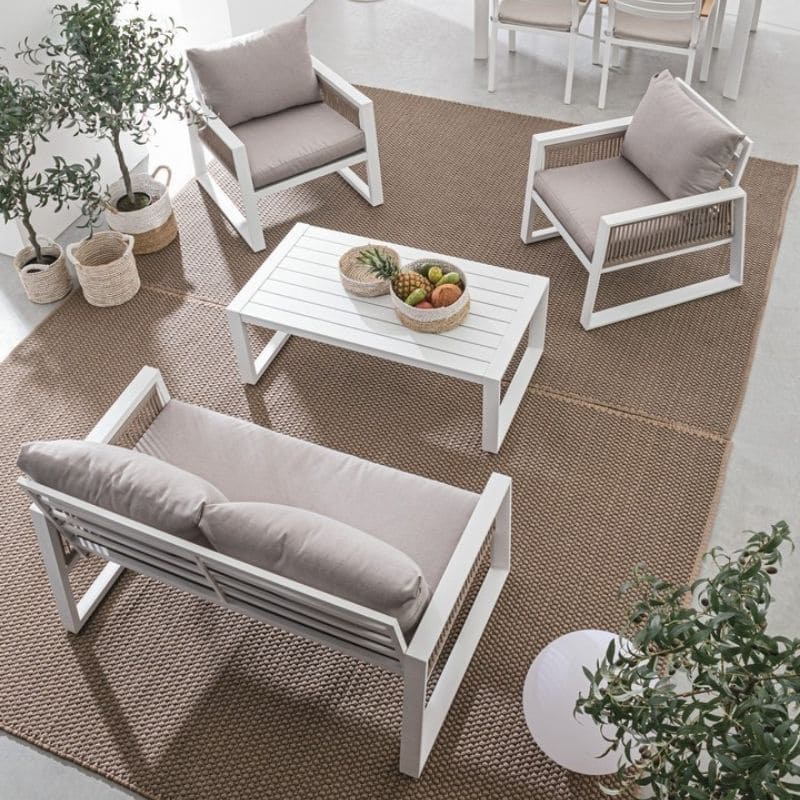 Bizzotto - Outdoor Furniture Set Captiva White