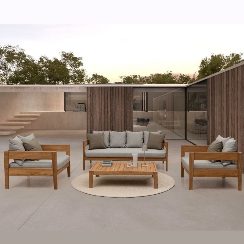 Bizzotto - Outdoor Furniture Set Kobo Natural
